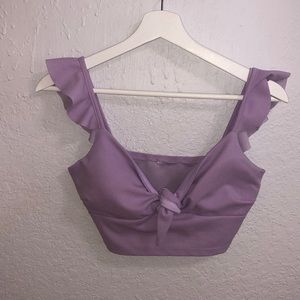 Purple Top with Bow